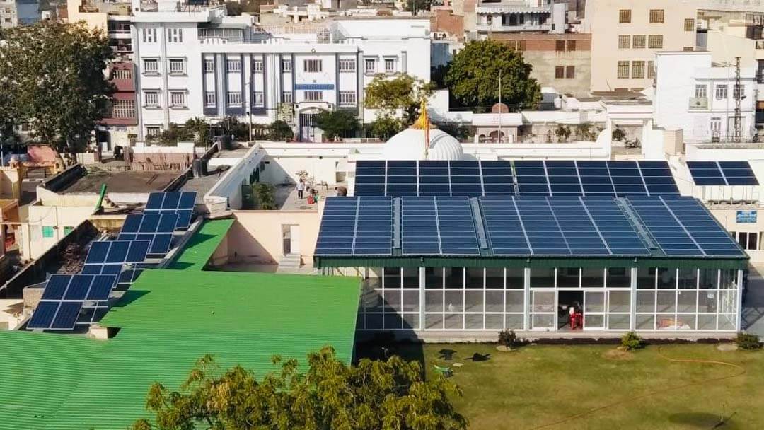 Solar installation at Arihant Vatika Jain Temple, Jaipur